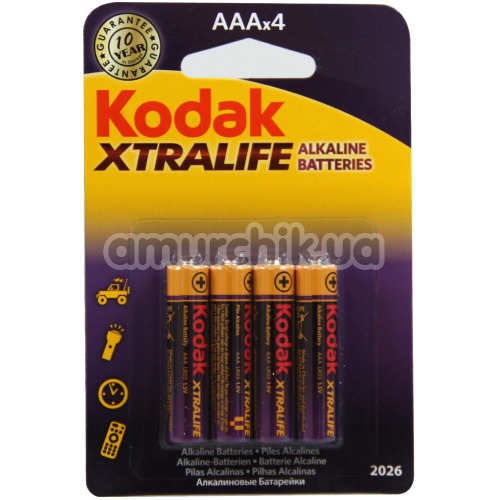 Батарейки Kodak XtraLife LR03 AAA, 4 шт
