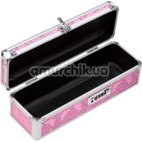 Кейс для хранения секс-игрушек The Toy Chest Lokable Vibrator Case, розовый