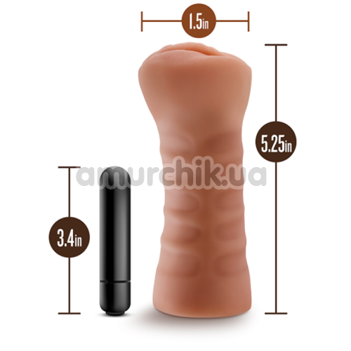Искусственная вагина с вибрацией M For Men Sofia, телесная