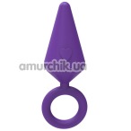 Анальная пробка MisSweet Candy Plug S, фиолетовая - Фото №1