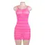 Сукня Star Night Striped Mesh Mini Dress, рожева - Фото №4