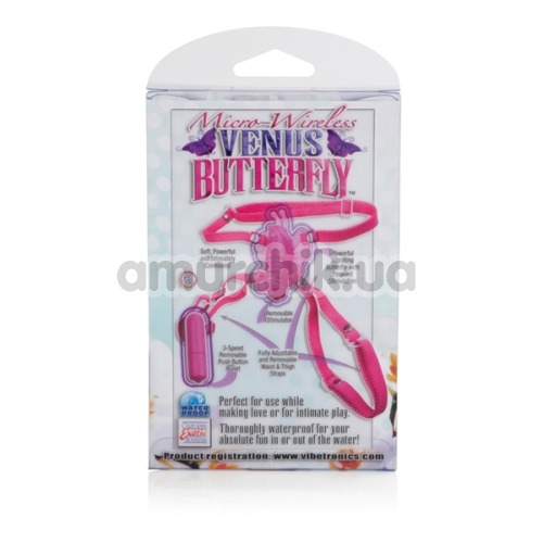 Клиторальный стимулятор Micro-Wireless Venus Butterfly, розовый