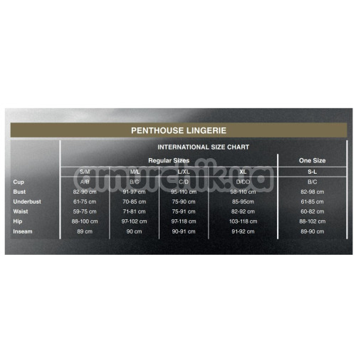 Комбинезон Penthouse Lingerie Gangsta Babe 4005287, черный