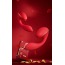 Симулятор орального секса для женщин с вибрацией и подогревом KissToy Tina, красный - Фото №11