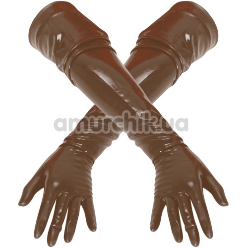 Рукавички Late X Handschuhe, коричневі - Фото №1