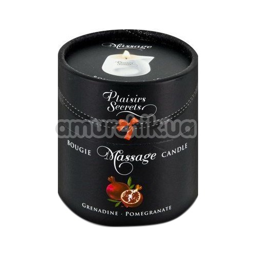 Массажная свеча Plaisirs Secrets Paris Bougie Massage Candle Pomegranate - гранат, 80 мл