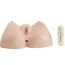 Штучна вагіна і анус з вібрацією Nikki Tyler, тілесна - Фото №1