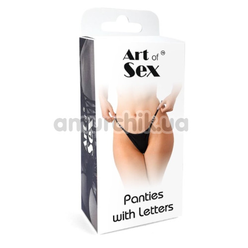 Трусики-стринги Art of Sex Panties With Letters с надписью Sexy Baby, красные