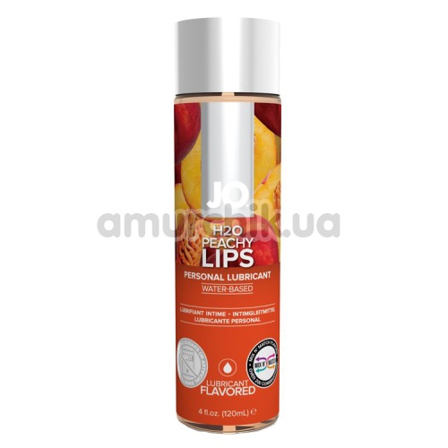 Оральний лубрикант JO H2O Peachy Lips - персик, 120 мл