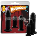Набір анальних пробок Rubicon Evil Dark Kit, чорний - Фото №1