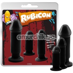Набор анальных пробок Rubicon Evil Dark Kit, черный - Фото №1
