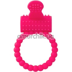 Виброкольцо Silicone Vibro Cock Ring, розовое - Фото №1