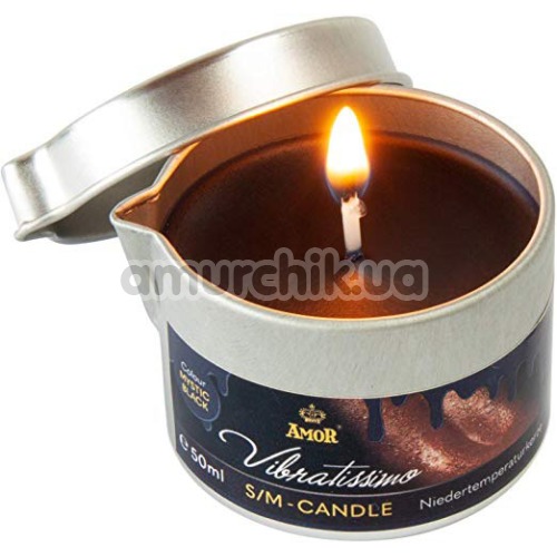 Свічка Amor Vibratissimo S / M Candle Mystic Black, 50 мл - Фото №1