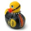 Клиторальный вибратор I Rub My Duckie Bondage Travel-Size, черно-желтый - Фото №1