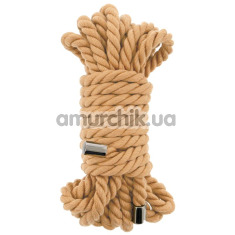 Веревка Guilty Pleasure Premium Collection Bondage Rope 5m, телесная - Фото №1