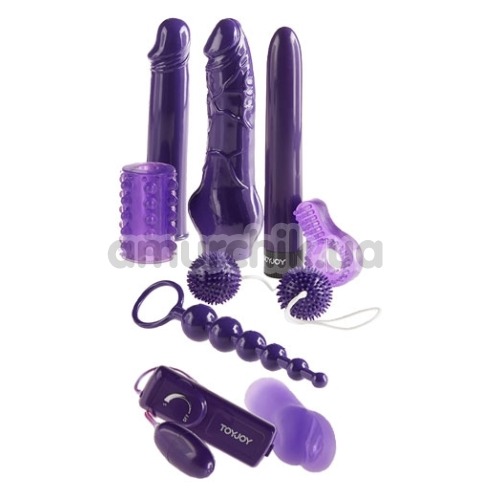 Набор из 9 предметов Mega Purple Sex Toy Kit, фиолетовый
