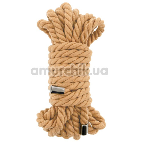 Веревка Guilty Pleasure Premium Collection Bondage Rope 5m, телесная - Фото №1