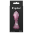 Анальна пробка Crystal Glass Rose, рожева - Фото №3