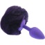 Анальная пробка с фиолетовым хвостиком Honey Bunny Tail, фиолетовая - Фото №4