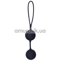 Вагинальные шарики Black Velvets Silicone Balls, черные - Фото №1