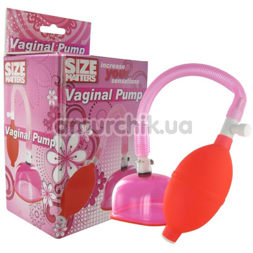 Вакуумная помпа для вагины Size Matters Vaginal Pump, розовая