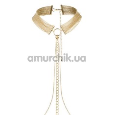 Украшение для тела Bijoux Indiscrets The Magnifique Collection Collar, золотое - Фото №1