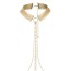 Украшение для тела Bijoux Indiscrets The Magnifique Collection Collar, золотое - Фото №4