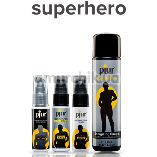 Лубрикант PJUR Superhero EnergizinGinkgo для чоловіків, 100 мл