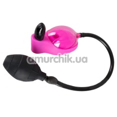 Вакуумная помпа с вибрацией для клитора Exciting Vibrating Sucker, розовая - Фото №1