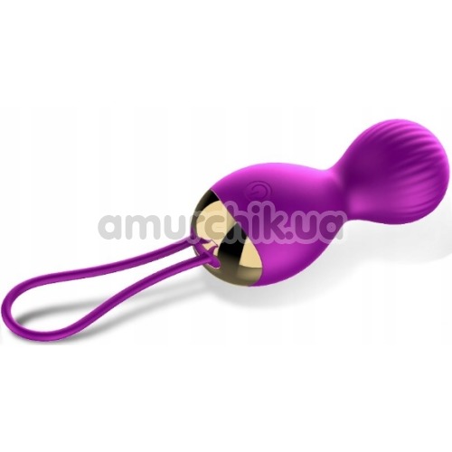 Вагинальные шарики с вибрацией Foxshow Vibrating Silicone Kegel Balls, фиолетовые