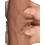 Фалоімітатор Sliding-Skin Dual Layer Dong King Sized 13.5, світло-коричневий - Фото №15