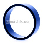 Эрекционное кольцо Hot Metal #2, 4.5 см синее - Фото №1