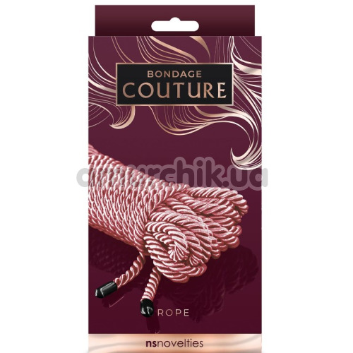 Мотузка Bondage Couture Rope 7.6m, рожева