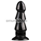 Анальная пробка Mister B All Black AB40, черная - Фото №1