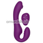 Безремневий страпон з вібрацією Xocoon Strapless Strap-On, фіолетовий - Фото №1