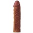 Насадка - удлинитель пениса Lovetoy Pleasure X-Tender Series LV1051, коричневая - Фото №1