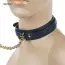 Ошейник с поводком Roomfun Leather Collar With Leash, синий - Фото №9