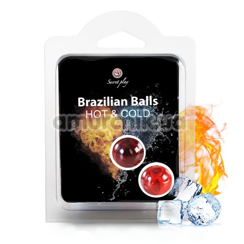 Массажное масло Secret Play Brazilian Balls Hot & Cold Effect - согревающе-охлаждающее, 50 мл