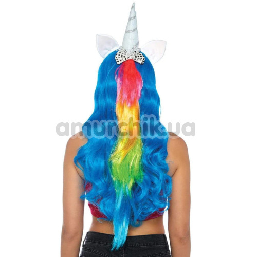 Обруч единорога Leg Avenue Magical Unicorn Headband with Rainbow Wig Mane, радужный