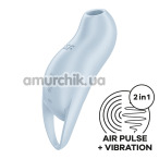 Симулятор орального сексу для жінок з вібрацією Satisfyer Pocket Pro 1, блакитний - Фото №1