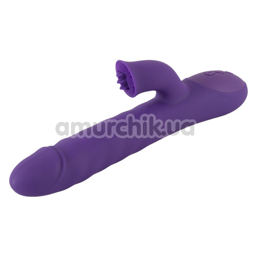 Вібратор з ротацією і поштовхами Sweet Smile Thrusting & Rotating Pearl Vibrator, фіолетовий