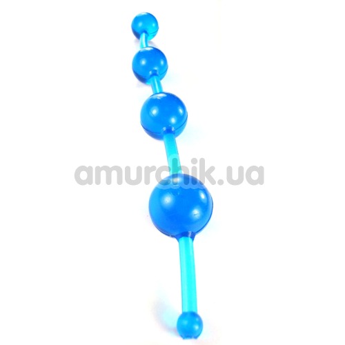 Анальные бусы New Jelly Thai Beads голубые