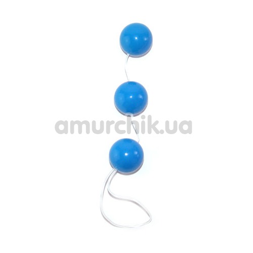 Анально-вагинальные шарики Sexual Balls, голубые - Фото №1