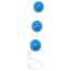 Анально-вагинальные шарики Sexual Balls, голубые - Фото №0