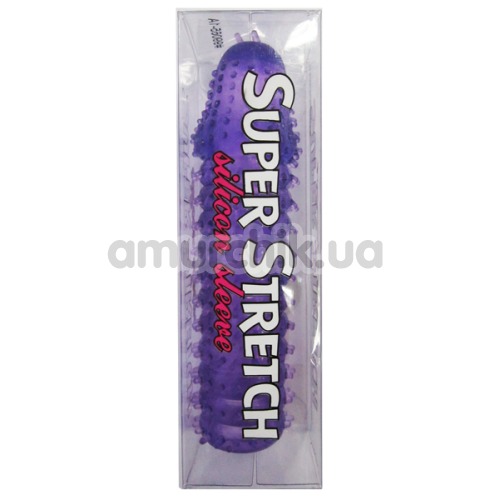 Насадка - удлинитель члена Super Stretch Silicon Sleeve фиолетовая