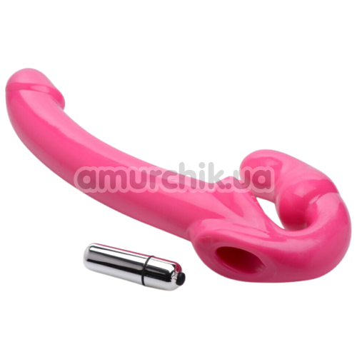 Безремневий страпон з вібрацією UStrap 7X Revolver Slim, рожевий
