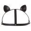 Маска Кішечки Bijoux Indiscrets Maze Head Harness With Cat Ears, чорна - Фото №1