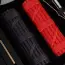 Бондажний набір Lockink All-in-1 BDSM Play Kit Crocodile Leather, чорно-червоний - Фото №6