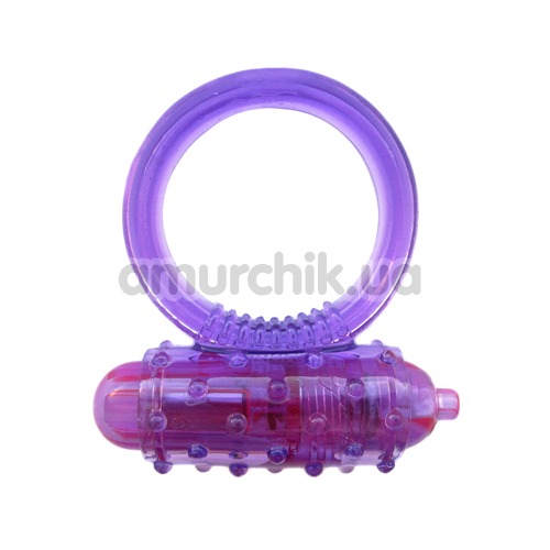 Виброкольцо Silicone Soft Cock Ring Vibro фиолетовое - Фото №1