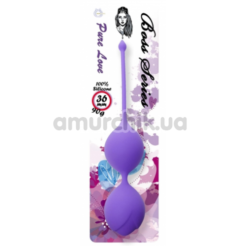 Вагинальные шарики Boss Series Pure Love 3.6 см, фиолетовые